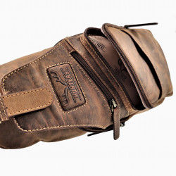 Hunters Crossbodytas Unisex Bruin Buffelleer - Schoudertas -  Slingbag