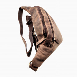 Heuptasje Unisex - Buffelleer - Buideltas - Crossbodytas - Twee Maten