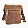 Hunters Crossbodytas met Omslag Unisex - Bruin Buffelleer Schoudertas