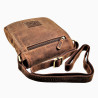 Hunters Crossbodytas met Omslag Unisex - Bruin Buffelleer Schoudertas