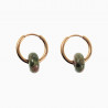 ∅16mm Oorringen met Unakiet Donut Hangers Verguld RVS Dames