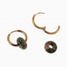 ∅16mm Oorringen met Unakiet Donut Hangers Verguld RVS Dames