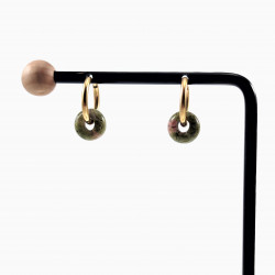 ∅16mm Oorringen met Unakiet Donut Hangers Verguld RVS Dames