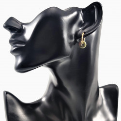 ∅16mm Oorringen met Unakiet Donut Hangers Verguld RVS Dames