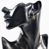 ∅16mm Oorringen met Unakiet Donut Hangers Verguld RVS Dames