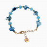 Kralen Armband Dames - erstelbaar - Verguld RVS Turkooisblauwe Armband