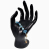 Kralen Armband Dames - erstelbaar - Verguld RVS Turkooisblauwe Armband