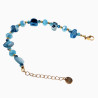 Kralen Armband Dames - erstelbaar - Verguld RVS Turkooisblauwe Armband