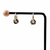 ∅16mm Oorringen met Dalmatische Jaspis Stenen - Verguld RVS - Dames