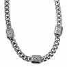 Cubaanse Ketting Dames - 18k Wit Goud Plated RVS - Schakelketting