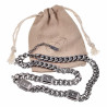 Cubaanse Ketting Dames - 18k Wit Goud Plated RVS - Schakelketting