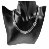 Cubaanse Ketting Dames - 18k Wit Goud Plated RVS - Schakelketting