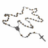 6mm Rozenkrans - Ketting Heren - RVS Zilver-Goudkleur - Kralen Ketting