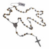 6mm Rozenkrans - Ketting Heren - RVS Zilver-Goudkleur - Kralen Ketting