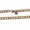 Witte Kralen Ketting Verguld RVS Cubaanse lketting met Agaatstenen
