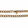 Witte Kralen Ketting Verguld RVS Cubaanse lketting met Agaatstenen