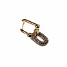 Dottilove Oorbel Dames - 14K Geelgoud Verguld - Luxe U-Oorbel met Cz - Oorbel met U-Vormige Hanger