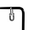 Dames U-Oorbel met Cz Oorbel met U-Vormige Hanger 14K Witgoud Verguld