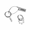 ∅19mm Oorringen Dames - Witte Kristallen Kralen - RVS - Oorbellen met Kralen Hangers