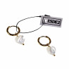 ∅14mm Dames Oorringen met Hart Parelmoer Schelp - Verguld RVS