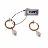∅16mm Oorclips met Zoetwaterparel -Verguld RVS Lange Clip-on Oorbellen