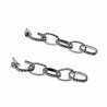 Lange Oorbellen van Ovale Schakelsketting met Details Dames RVS