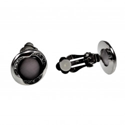 18mm Ronde Oorclips met Strass Atancriet Cabochon Clip-on Oorbellen