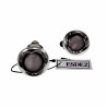 18mm Ronde Oorclips met Strass Atancriet Cabochon Clip-on Oorbellen