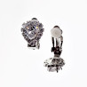 Hart Clip-on Oorbellen met Zirkonia Dames - Gold Plating Zilver Kleur