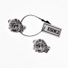 Hart Clip-on Oorbellen met Zirkonia Dames - Gold Plating Zilver Kleur