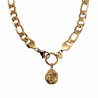 Ketting Dames 4k Geel Goud Plated RVS Figaro Schakelketting met Hanger