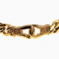 Infinity Armband Heren - Verguld RVS - Gourmet-Schakelsarmband