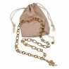 Gedraaid Ovale Ketting met Slangen Hanger 14k Geel Goud Plated RVS
