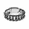 XXL Armband Heren - RVS - Gourmet Schakelsarmband met Slangenpatroon
