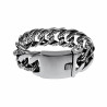 XXL Armband Heren - RVS - Gourmet Schakelsarmband met Slangenpatroon