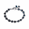 Kralen Armband Dames Natuurlijke Blauwe Tijgeroogsteen RVS Verstelbaar