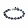 Kralen Armband Dames Natuurlijke Blauwe Tijgeroogsteen RVS Verstelbaar