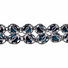 Kralen Armband Dames Natuurlijke Blauwe Tijgeroogsteen RVS Verstelbaar