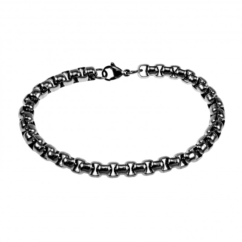22cm x 6,5mm Jaseron Armband Heren - RVS - Ronde Schakelarmband 22cm x 6,5mm Jaseron Armband Heren - RVS - Ronde Schakelarmband