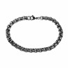 22cm x 6,5mm Jaseron Armband Heren - RVS - Ronde Schakelarmband