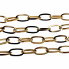 Dames Ovale Schakelketting met Slangenhanger Verguld RVS Halsketting
