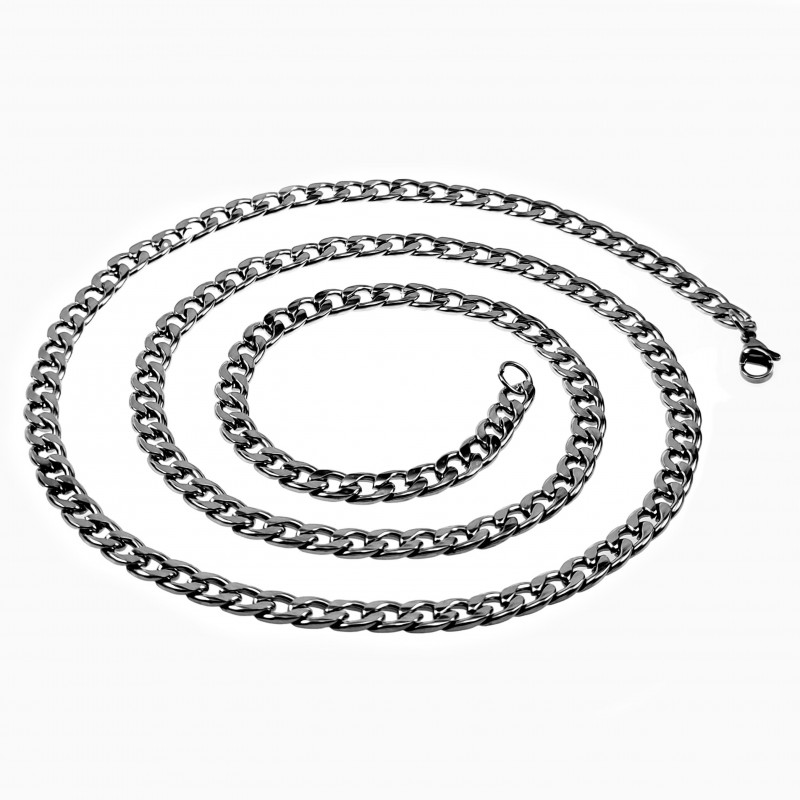 80cm x 6mm Ketting Unisex - Roestvrij Staal - Cubaanse Schakelketting 80cm x 6mm Ketting Unisex - Roestvrij Staal - Cubaanse Schakelketting