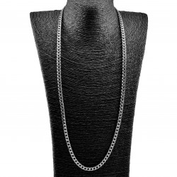 80cm x 6mm Ketting Unisex - Roestvrij Staal - Cubaanse Schakelketting