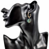 ∅19mm Oorringen Verguld RVS - Oorbellen met Multicolor Abalone Schelp