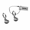∅12mm Oorbellen Dames - RVS - Oorringen met Schelphanger