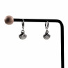 ∅12mm Oorbellen Dames - RVS - Oorringen met Schelphanger