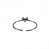 Open Ring Dames Gerhodineerd - Verstelbaar Ring - Smalle Ring met Hart
