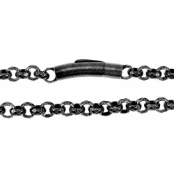 67cm x 7mm Ketting Heren - Verouderd RVS - Ronde Schakelsketting