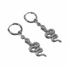 ∅14mm Oorringen Dames - RVS - Oorbellen met slangen Hanger