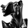 ∅14mm Oorringen Dames - RVS - Oorbellen met slangen Hanger